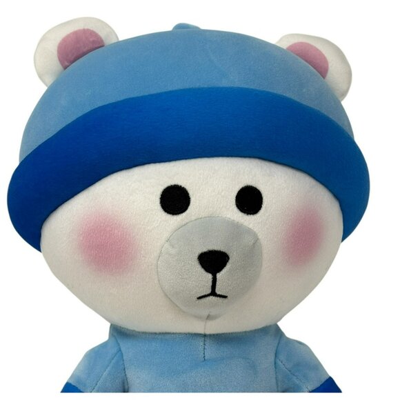 MORIAH ELIZABETH Alfred Polar Bear Plush Blue Beanie Series One - Picture 2 of 5